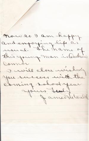 James M. Welch Student File James M. Welch Student File
