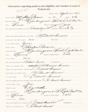 Milton Brave Student File