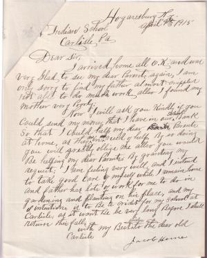 Jacob Herne Student File
