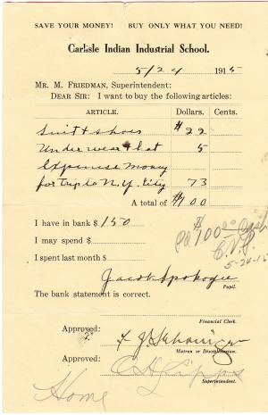 Jacob Spokogee Student File