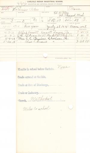 Katherine Peters Student File Katherine Peters Student File