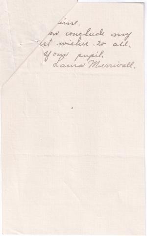 Laura Merrivall Student File