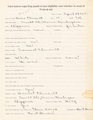 Della Chinault Student File