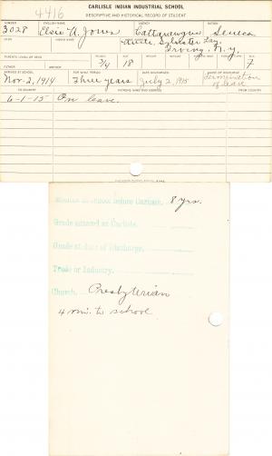 Elsie U. Jones Student File Elsie U. Jones Student File
