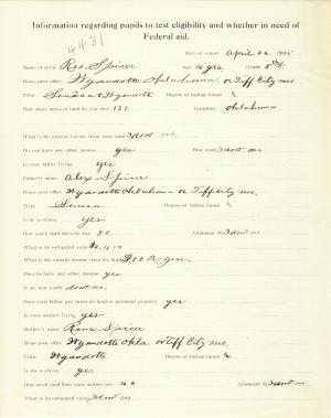 Reo Spicer Student File