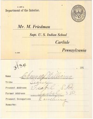 Chauncey Williams Student File