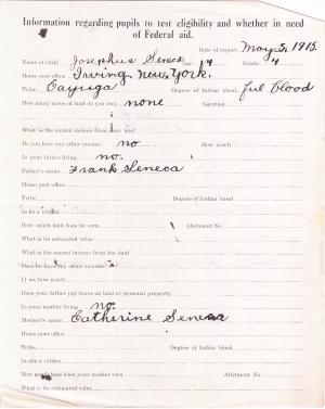 Josephus Seneca Student File Josephus Seneca Student File