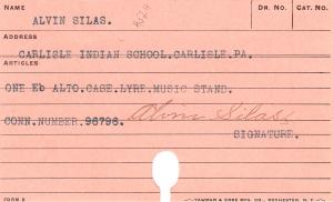 Alvin Silas Student File