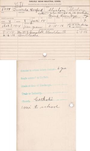 Lucinda Hereford Student File Lucinda Hereford Student File