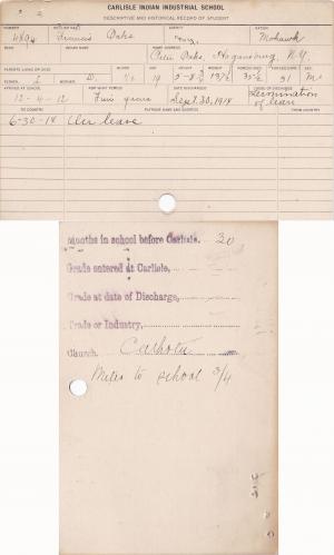 Francis Oaks Student File Francis Oaks Student File
