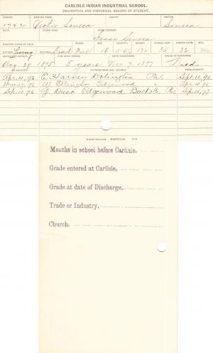Victor Seneca Student File Victor Seneca Student File