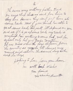 McKinley Bennett Student File