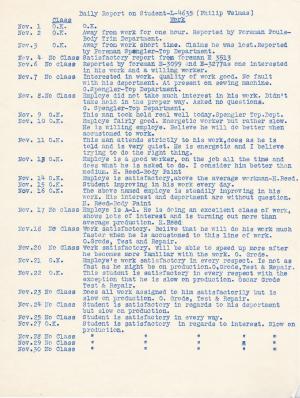 Philip Welmas Student File Philip Welmas Student File