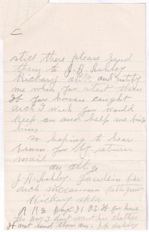 Arch Pettigrew Student File