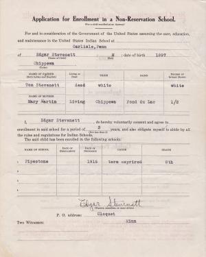 Edgar Stevenett Student File Edgar Stevenett Student File