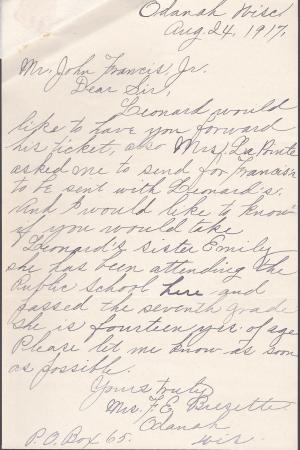 Leonard Bresette Student File Leonard Bresette Student File