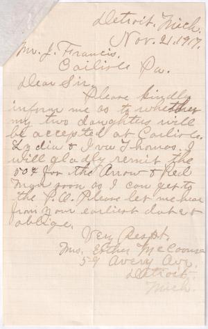 Iva Thomas Student File