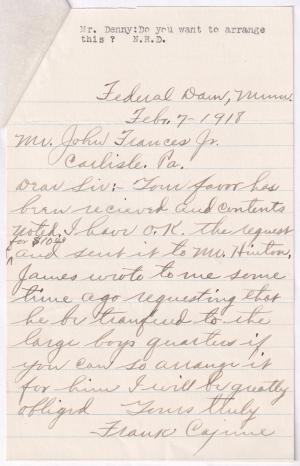 James L. Cajune Student File