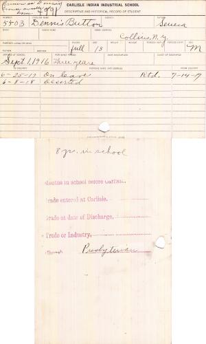 Dennis Button Student File Dennis Button Student File