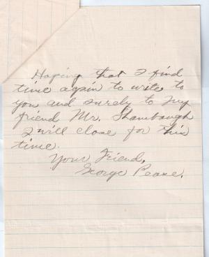 George Pease Student File