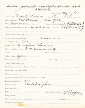 Frank Abrams Student File Frank Abrams Student File