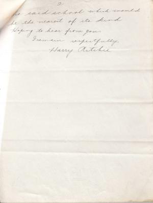 Harry W. Ritchie Student File Harry W. Ritchie Student File