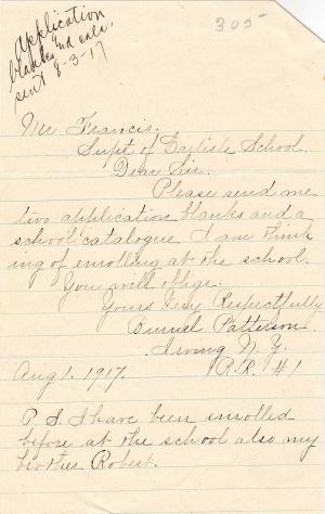 Burnel Patterson Student File
