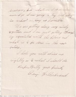 Benjamin Hildebrand Student File