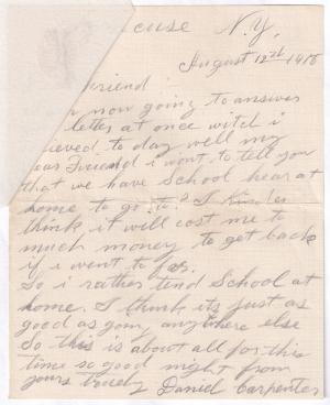 Daniel Carpenter Student File Daniel Carpenter Student File