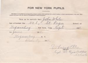 John White Student File John White Student File