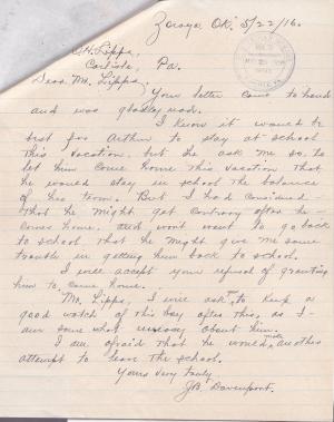 Mack Arthur Davenport Student File Mack Arthur Davenport Student File