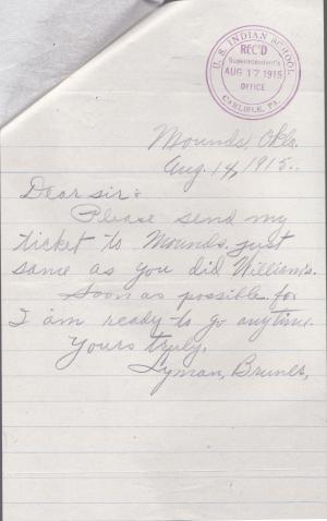 Lyman Bruner Student File Lyman Bruner Student File