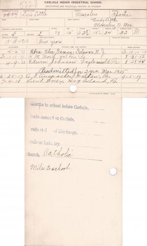 Luis Little Student File Luis Little Student File