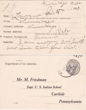 Lawrence Smith Student File
