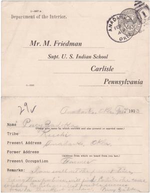 Percy Zadoka Student File