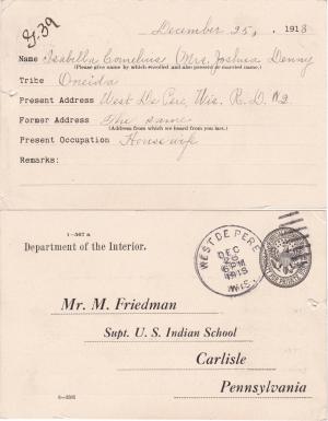 Isabella Cornelius Student File