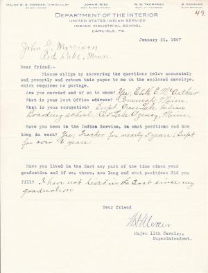 John G. Morrison Student File John G. Morrison Student File