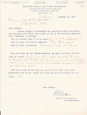 Minnie Yandell Student File Minnie Yandell Student File