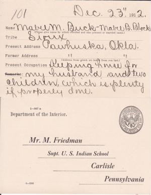 Mabel Buck Student File Mabel Buck Student File