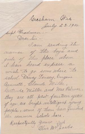 Olive Miller Student File Olive Miller Student File