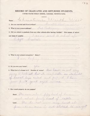 Christine Wirth Student File Christine Wirth Student File