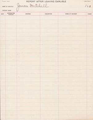 Jonas Mitchell Student File Jonas Mitchell Student File