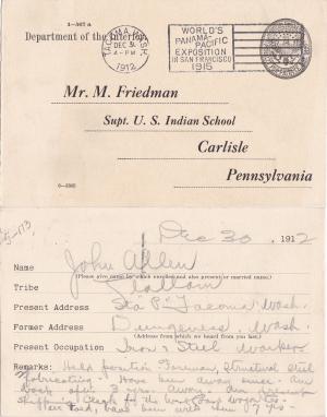 John Allen Student File John Allen Student File