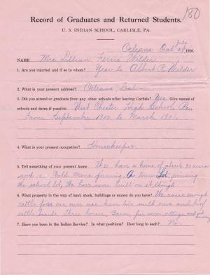 Lillie Ferris Student File Lillie Ferris Student File