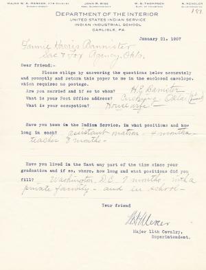 Fannie Harris (Ochi-ma-kwa) Student File Fannie Harris (Ochi-ma-kwa) Student File