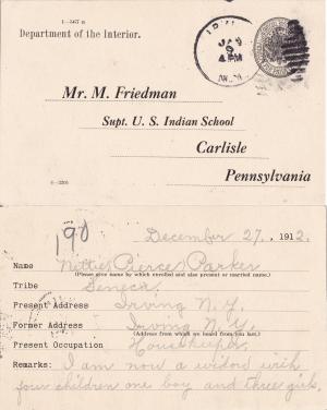 Nettie Pierce Student File