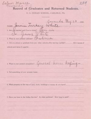 Jennie Turkey Student File Jennie Turkey Student File