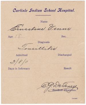 Ernestine Venne Student File Ernestine Venne Student File