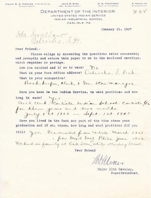 Ida Swallow Student File Ida Swallow Student File