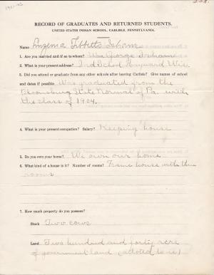 Luzenia Tibbetts Student File Luzenia Tibbetts Student File
